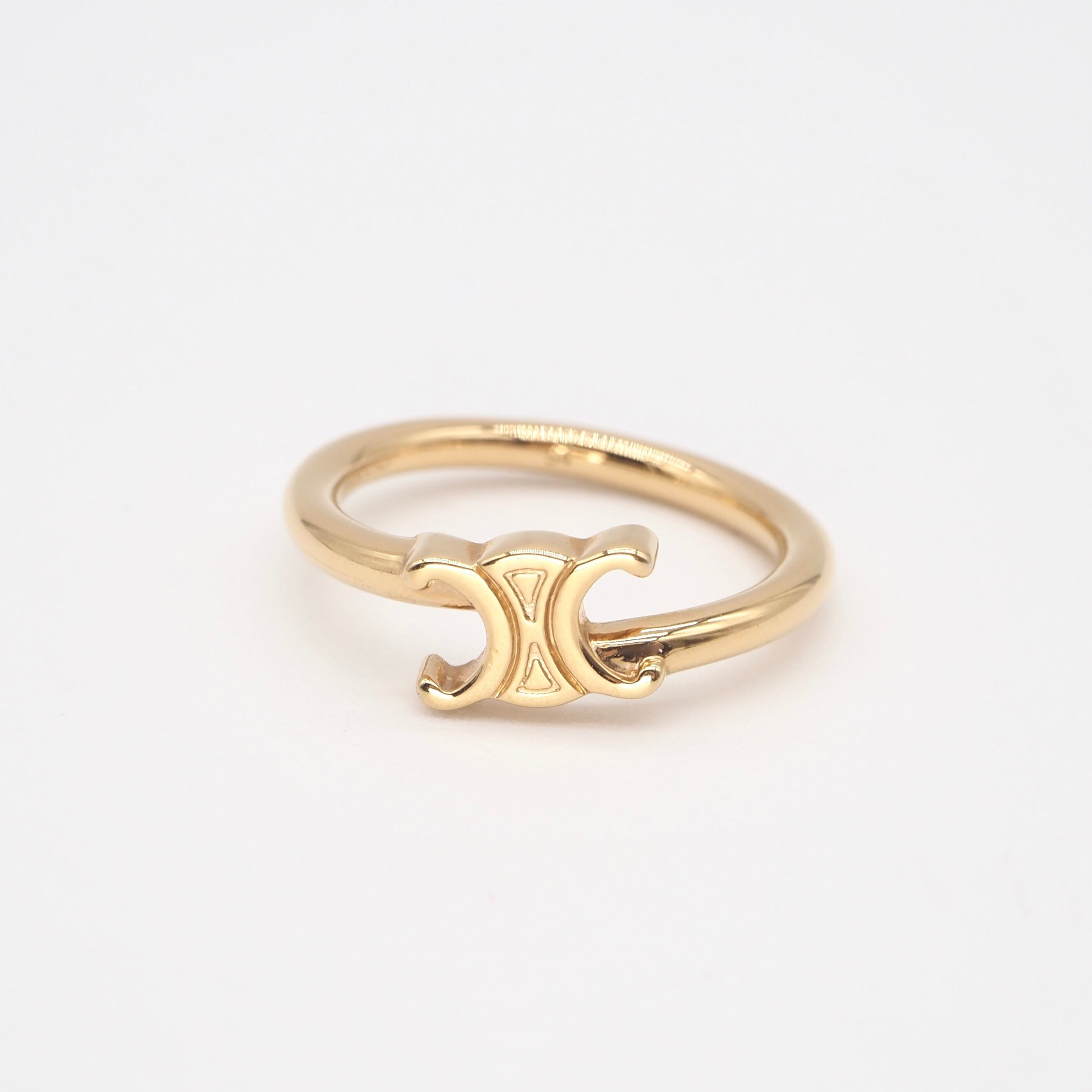 CELINE 約14号 アシンメトリックリング セリーヌ