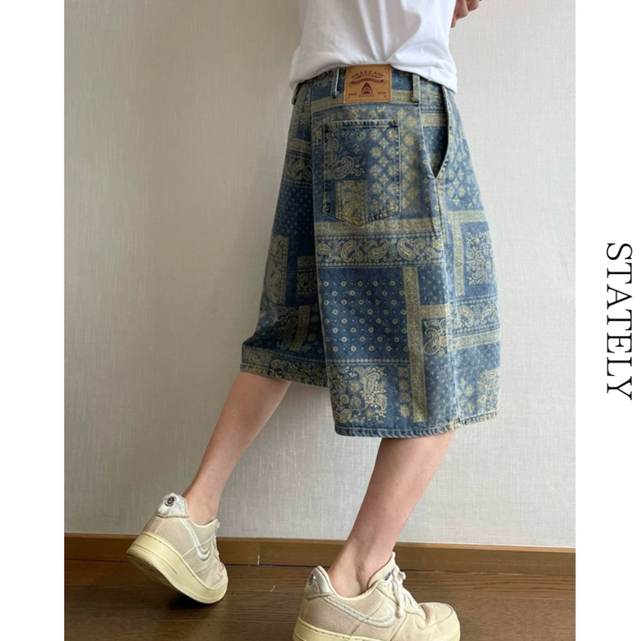 Paisley Vintage デニムショーツ_B139・画像5