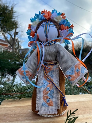 UA.Designer手作りモタンカ 25cm（ウクライナの御守り）