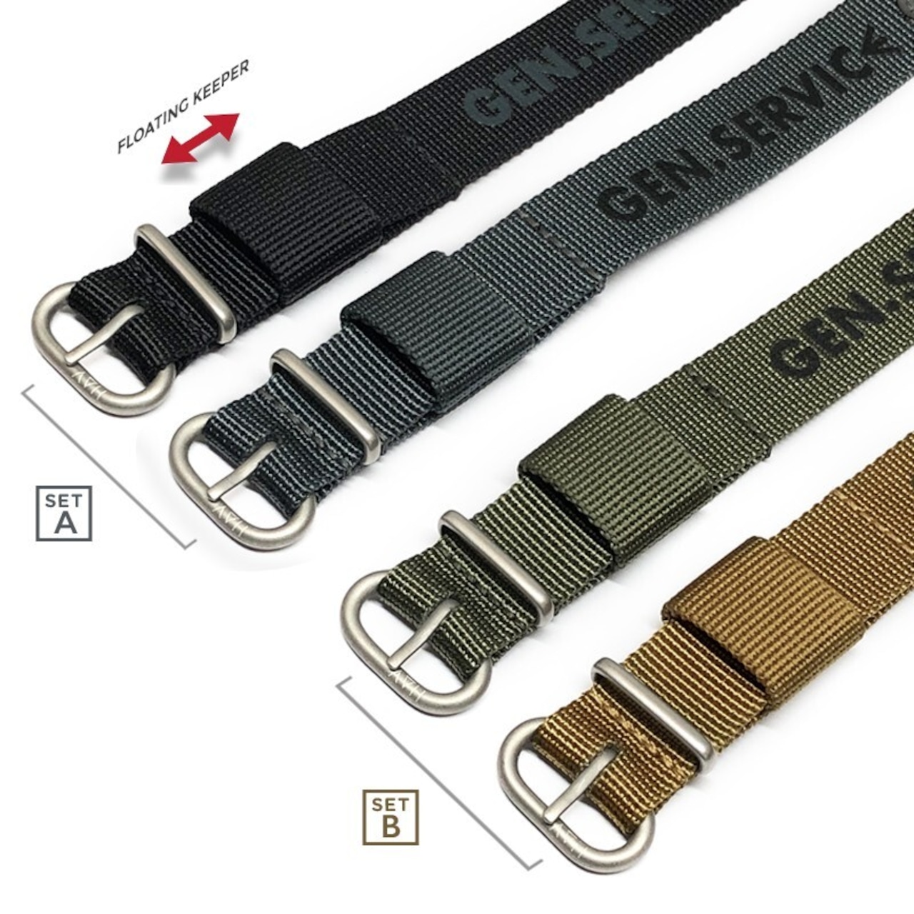 HAVESTON  THE GENERAL SERVICE STRAP: 2Set  20mm 腕時計ベルト