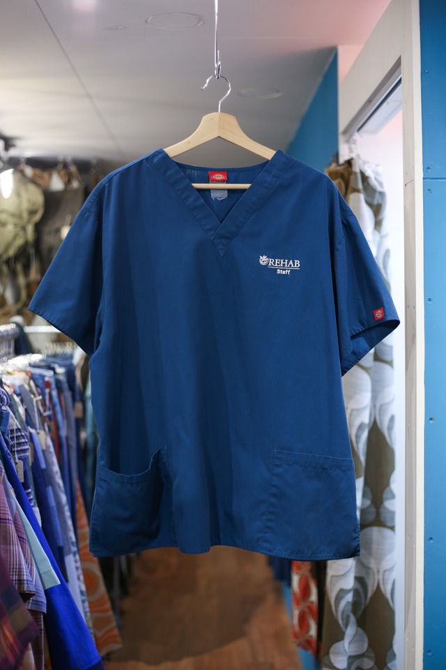 Dickies blue scrub tops