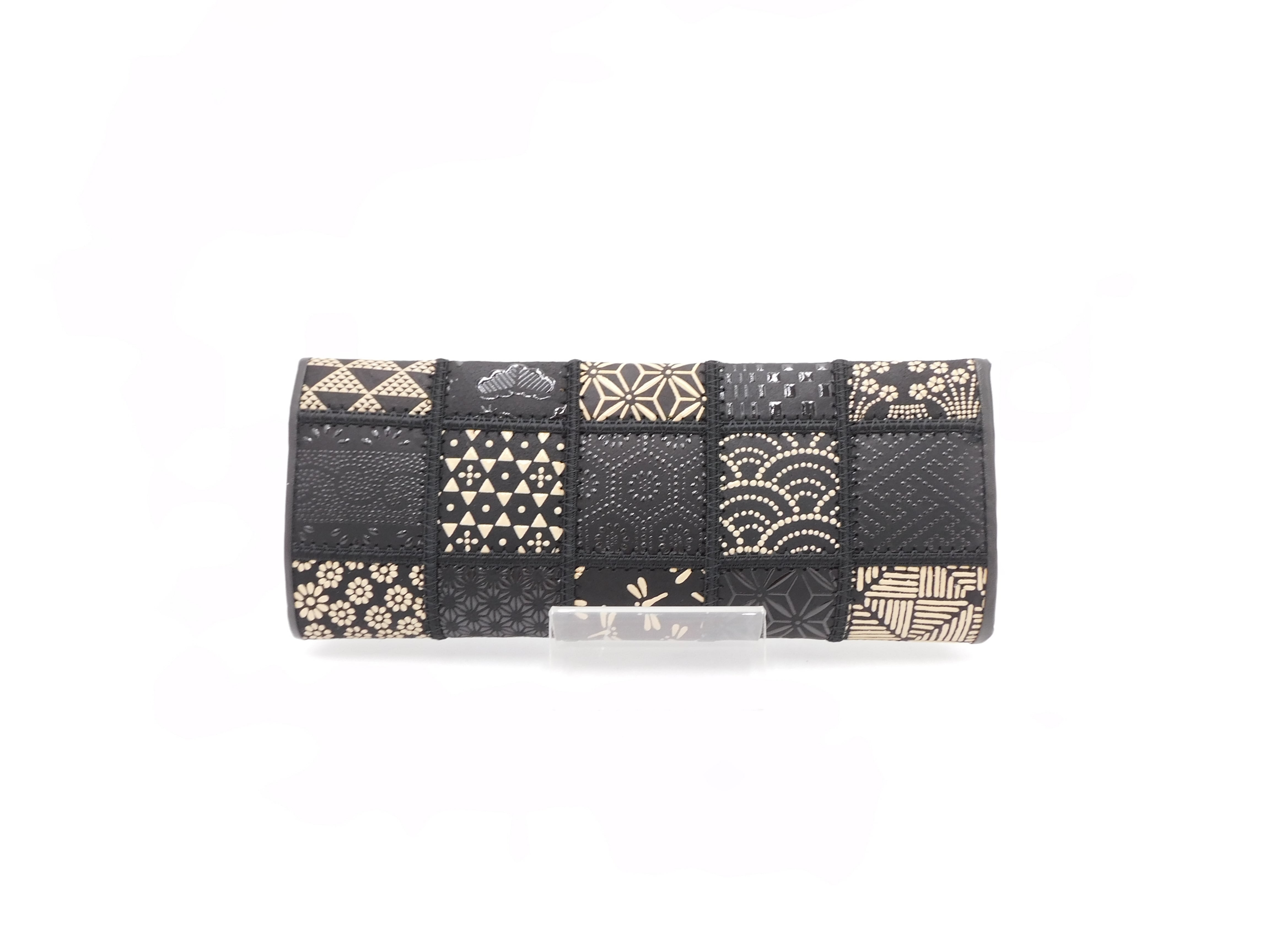 パッチワーク印傳 ワンタッチ眼鏡ケース モノトーン