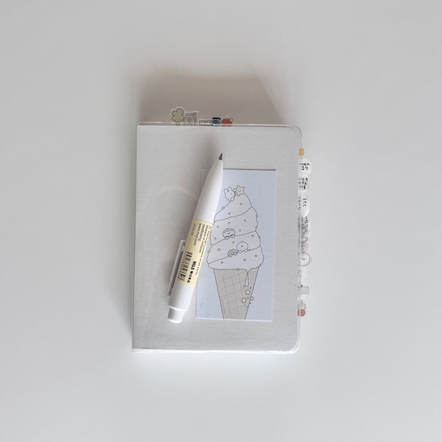 papeterie.atelier 〔A6 white dot note〕