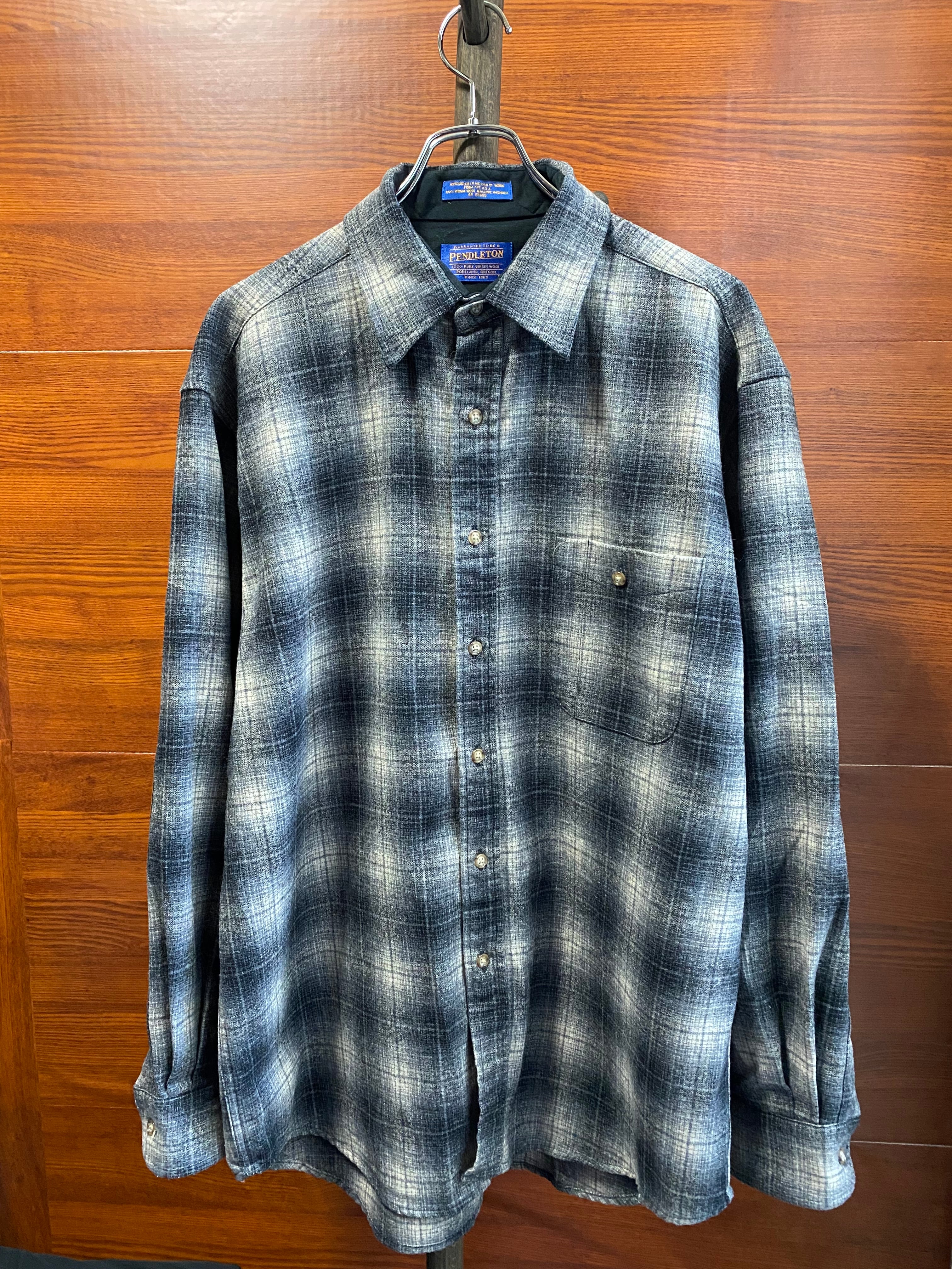 40s ペンドルトン PENDLETON オンブレチェックシャツ[L程]シャドー-