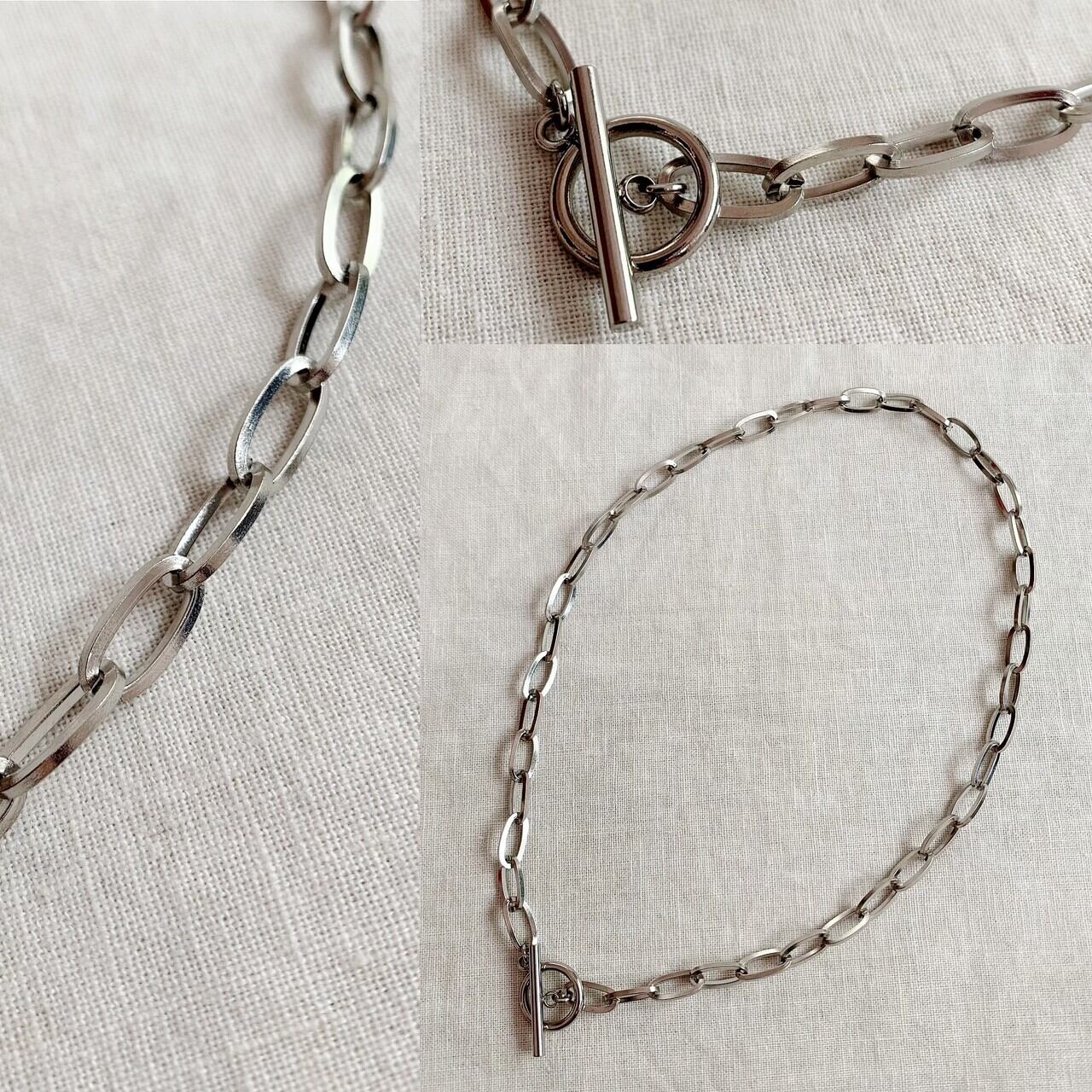 【SELECT】サージカルステンレスOval Chain Necklace