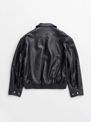 【26AW | WOMEN】PRANK PROJECT プランクプロジェクト / レザーブルゾン / Tuck Pocket High-Neck Leather Blouson  31262215602