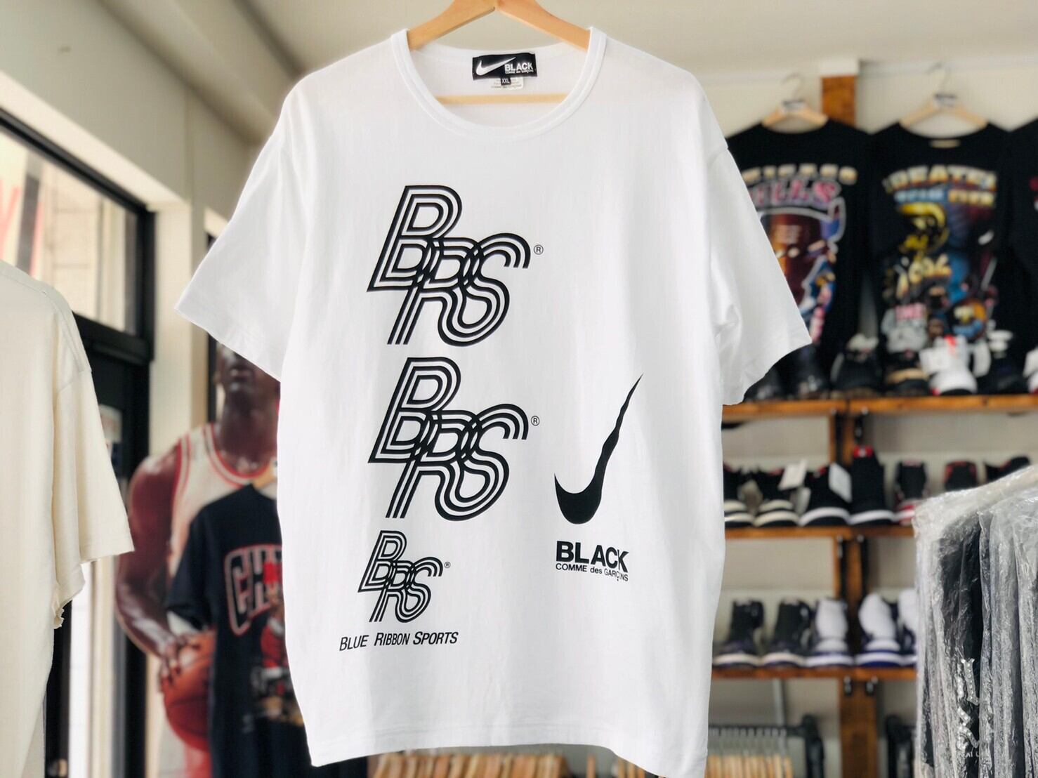 NIKE × BLACK COMME des GARCONS BRS LOGO TEE WHITE XXL 40JH8002 