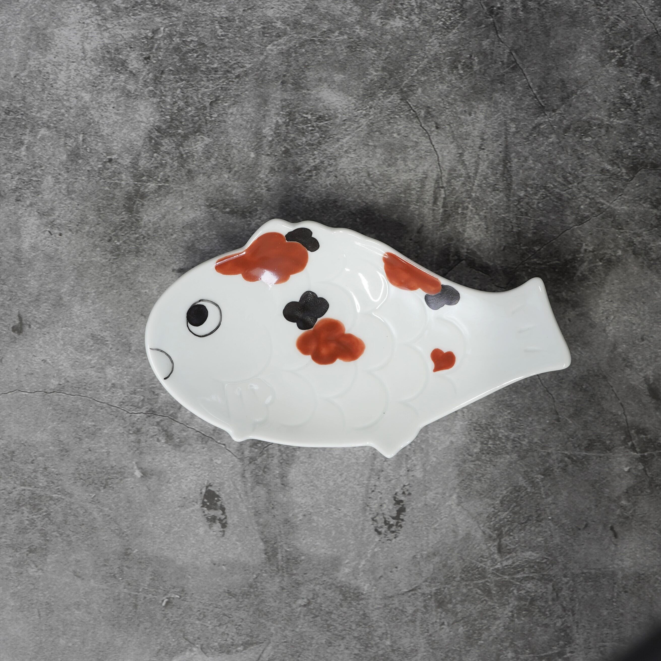 三色錦鯉 魚小付