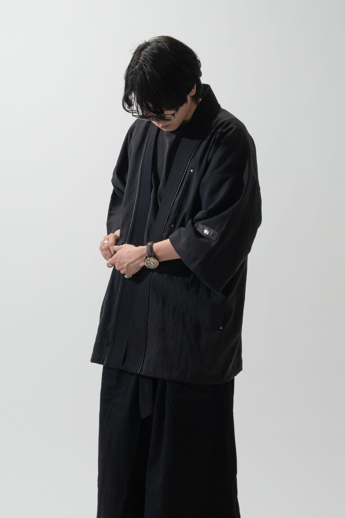 受注生産｜数量限定】静寂を羽織る―本麻法被デニムジャケット-涼黒