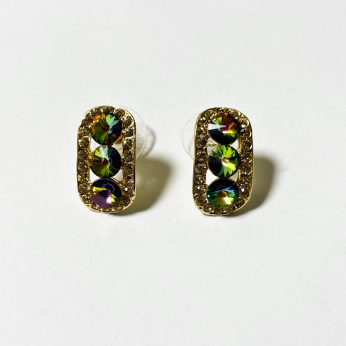 Vintage Watermelon Color Bijoux Pirced Earrings