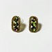 Vintage Watermelon Color Bijoux Pirced Earrings