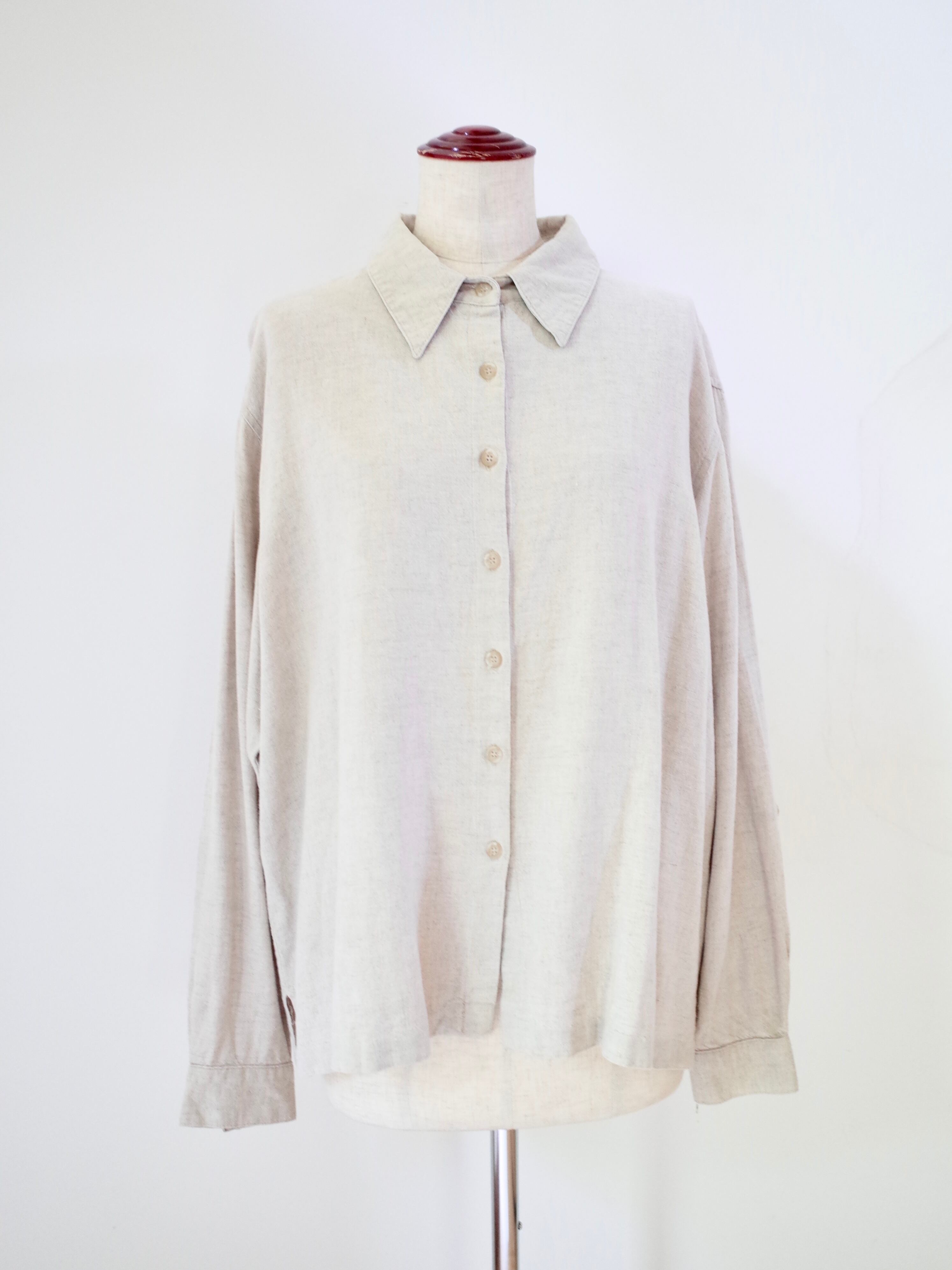 BRIGGS linen rayon shirt