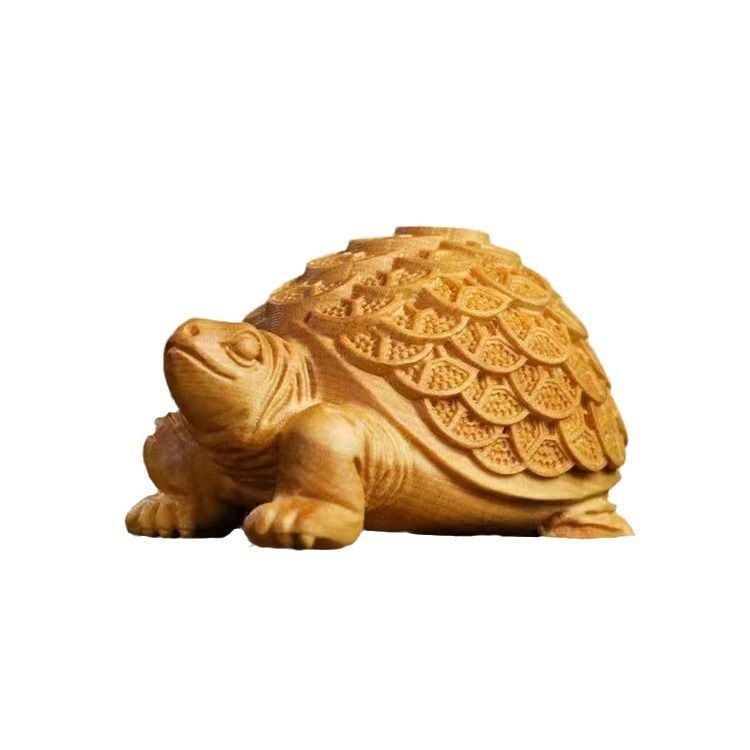 亀 木製 置物 オブジェ 風水 運気 開運 縁起物 厄除け 金運 仕事運