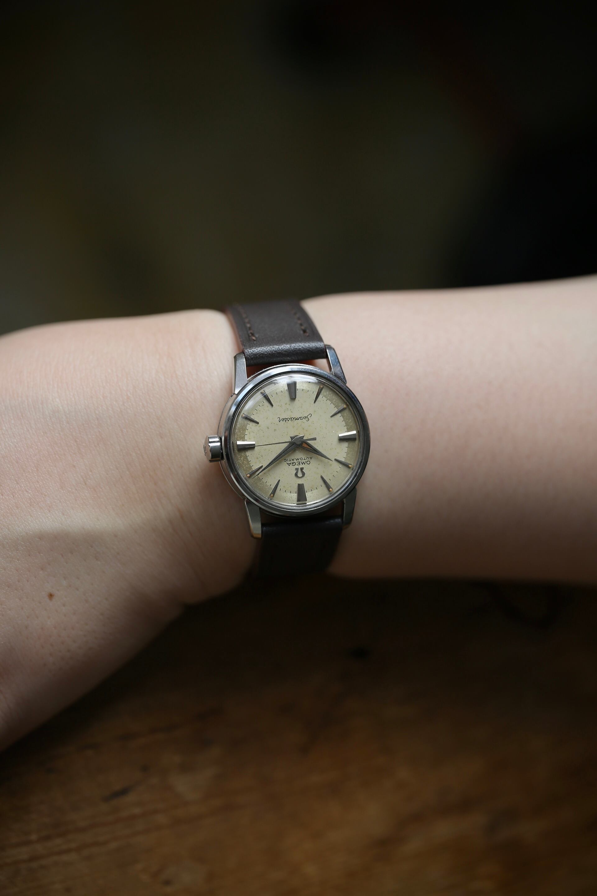 OMEGA】 1950's オメガ シーマスター スモールサイズ 2トーンダイヤル