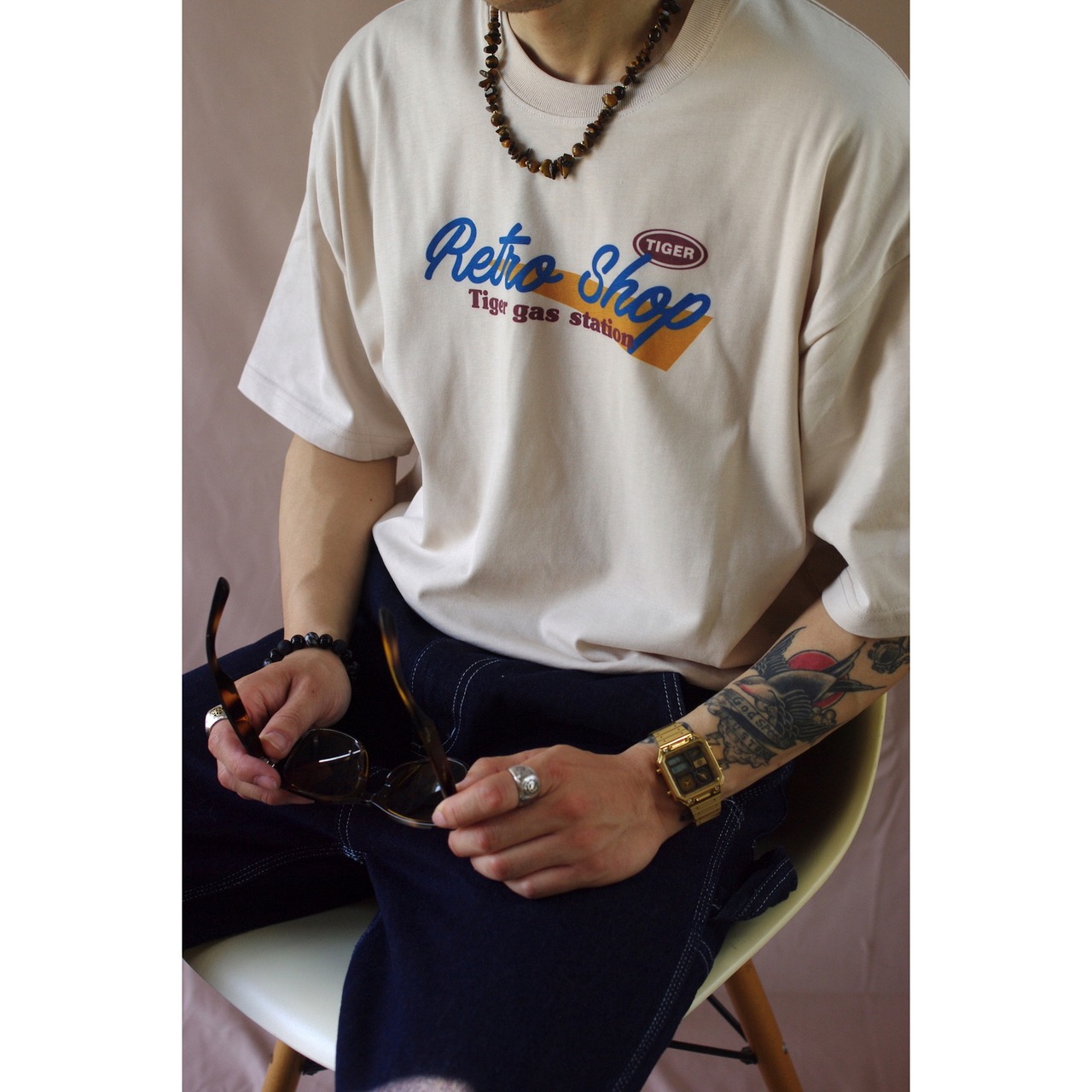 VINTAGE ストリート 虎 Tシャツ T844