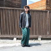 KUON / GANKO別注 Sashiko Sweatshirt style1