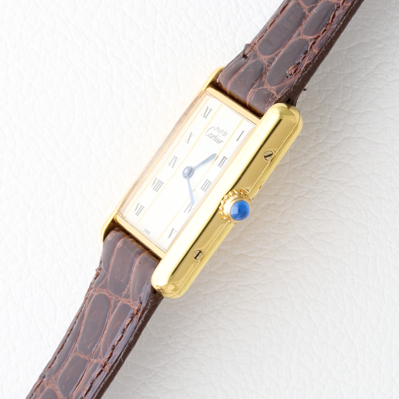 カルティエ マストタンク LM ストレートローマン ダイヤル