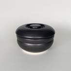 おひつ 黒釉 おひつ器 2.5合用 萬古焼 電子レンジ対応 陶器 日本製 ご飯 ごはん 保存容器