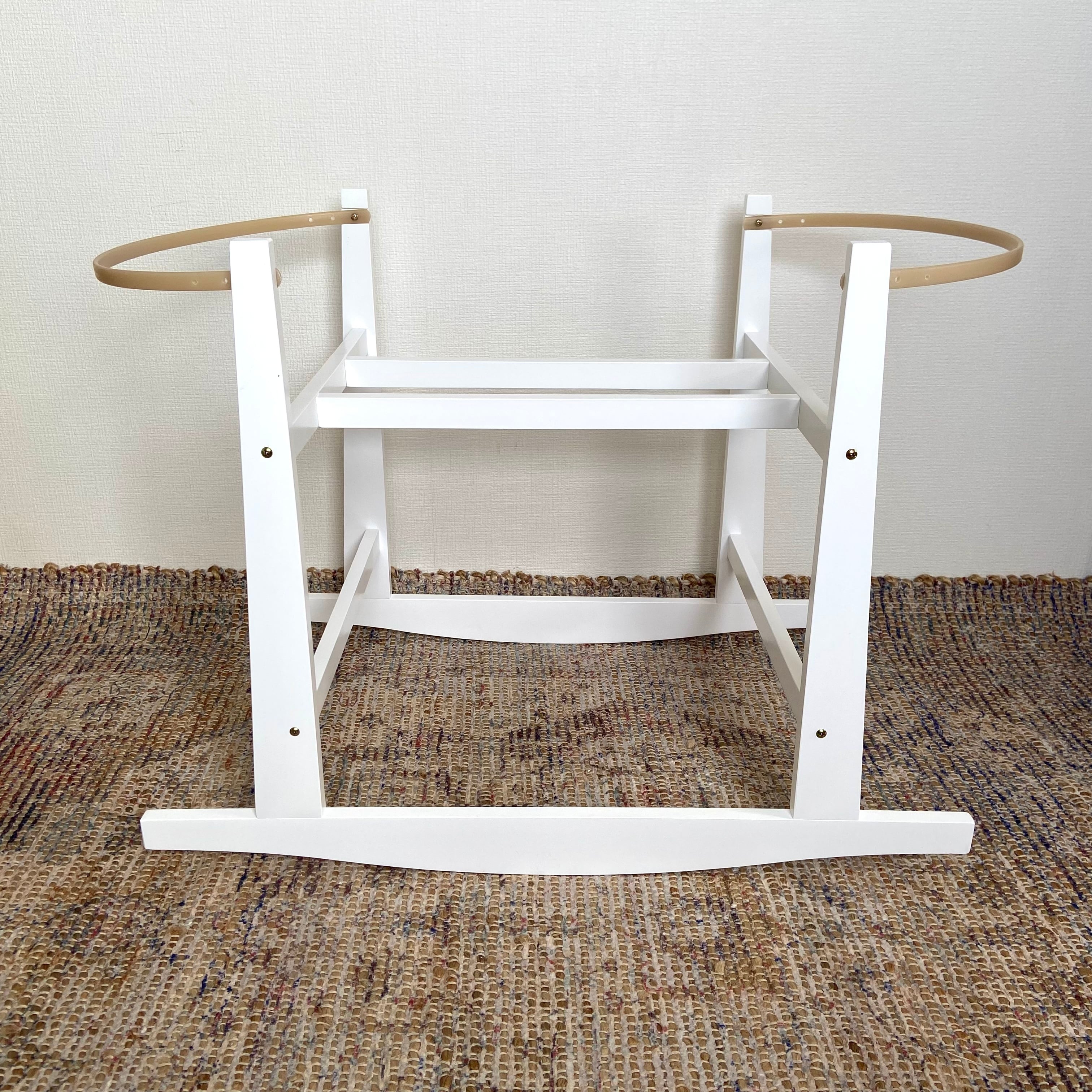 Rocking Wooden Stand [ White ] / Hippo + Birds [ クーファン  