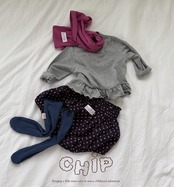 【取寄】CHIP ハーフネックフリルT｜秋服｜韓国子供服｜26/AT