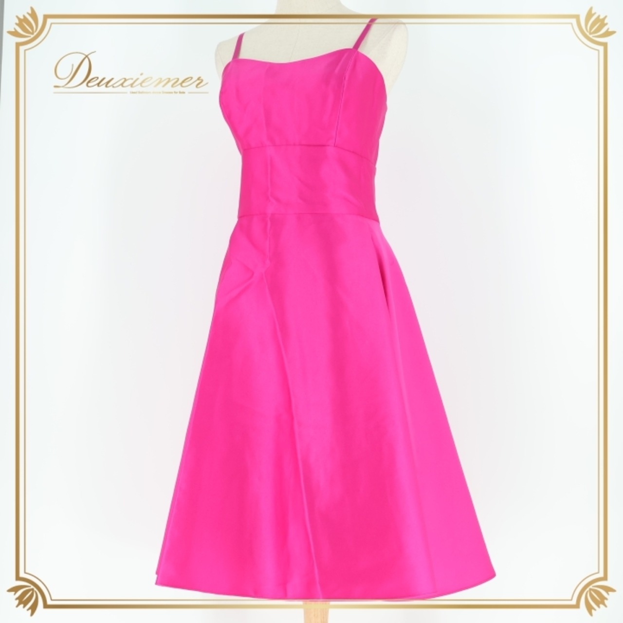 パーティドレス ワンピース ドレス ピンク系 パープル系 A・B・S Evening 発表会 ダンス 舞台 無地 キャミソール 結婚式 二次会 おしゃれ レディース