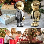 置物 宇宙飛行士 ゴールド オーナメント ユニーク インテリア デスクトップ装飾 玄関装飾 リビング装飾 収納 オブジェ