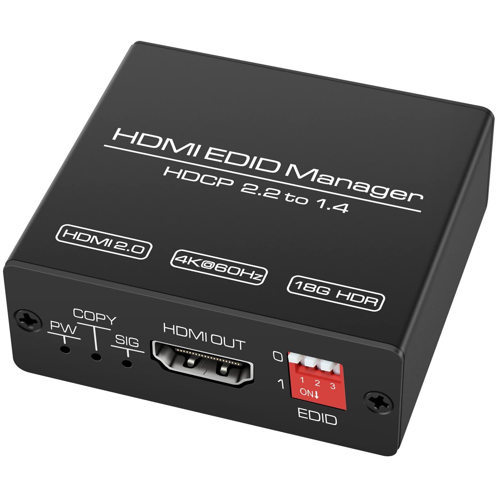 CMSTEDCD HDMI EDID エミュレータマネージャー 4K 予言 8 拡張