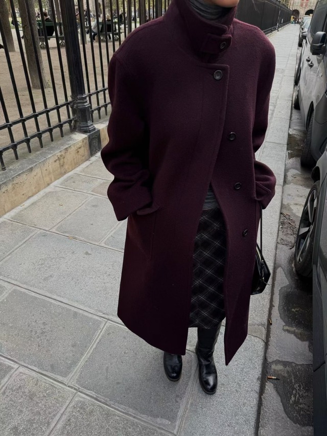 (vegetable) mute classic coat / 2color