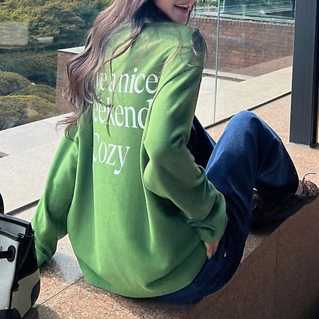 5COLLAR！バックプリントフリースフォームＴシャツ［XS-L］