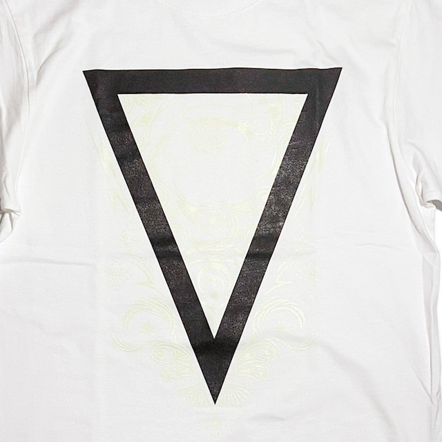 神眼芸術『Triangle』T-shirt (White) Glow in the Dark