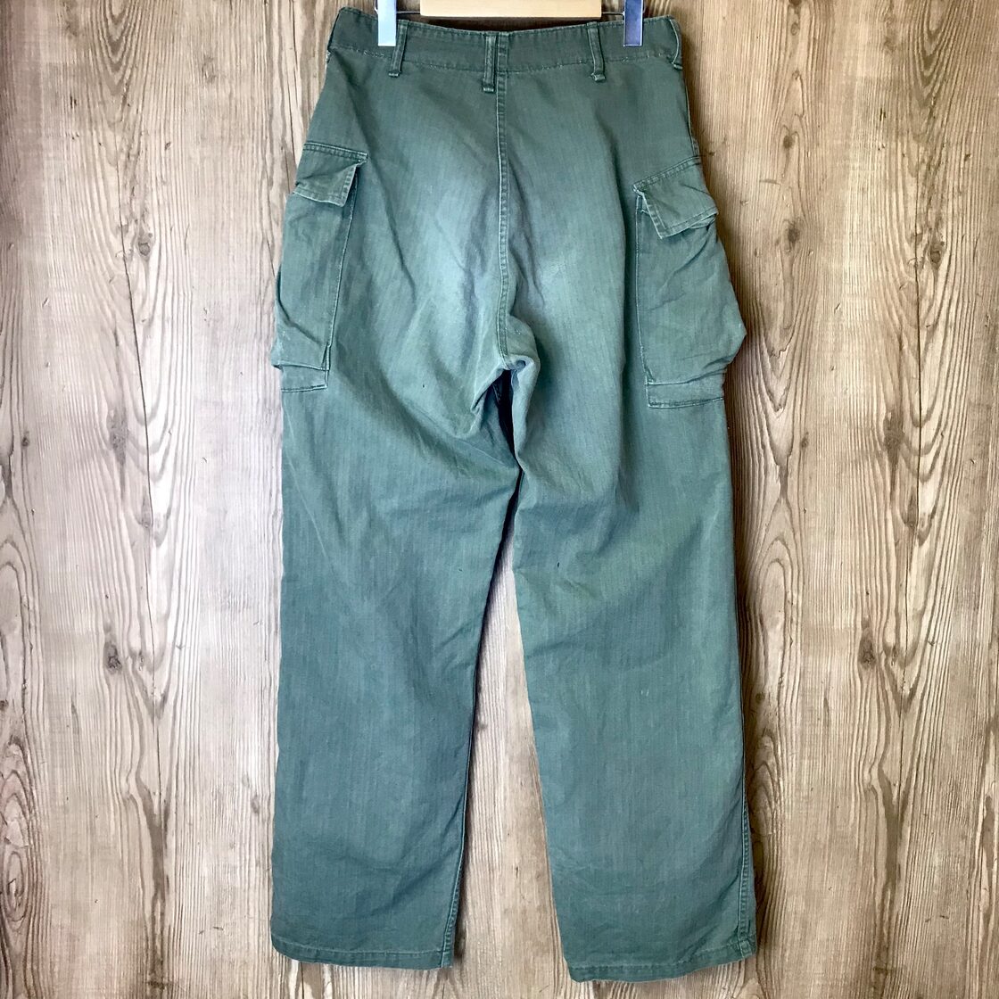 40年代 U.S.ARMY M-43 13スターボタン HBT カーゴパンツ メンズW32 L33 