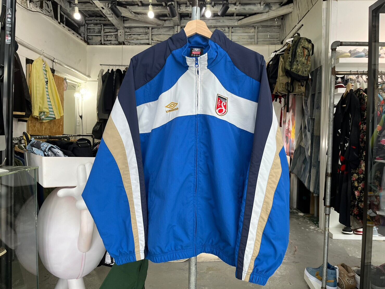 Supreme × UMBRO TRACK JACKET BLUE MEDIUM    BRAND BUYERS OSAKA