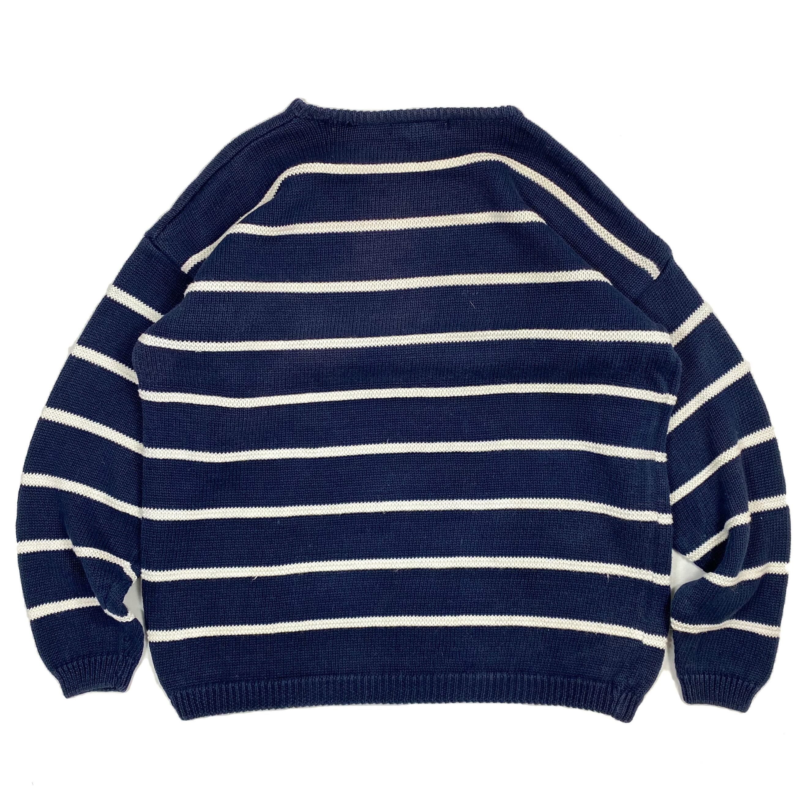 OLD GAP Turtle-neck Thick Border Tee