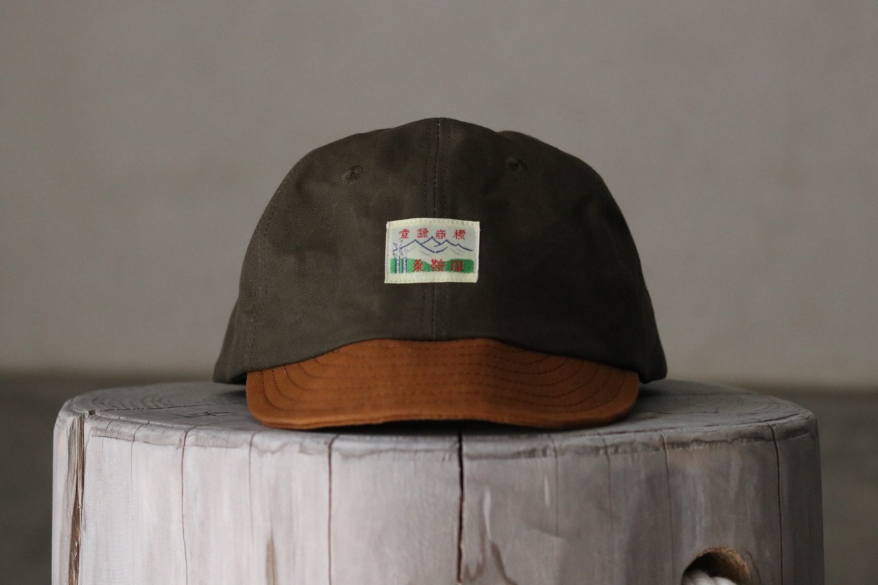 乘鞍印　パラフィン帆布　サイクルキャップ