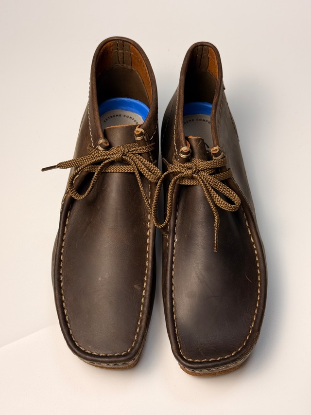 【27cm】Clarks Wallabee Hi “WaxedLeather”