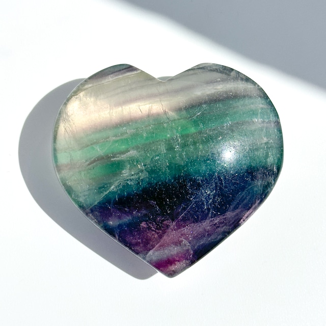 レインボーフローライト ハート35◇ Rainbow Fluorite ◇天然石・鉱物・パワーストーン・インテリア