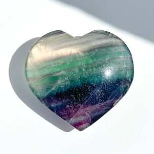 レインボーフローライト ハート35◇ Rainbow Fluorite ◇天然石・鉱物・パワーストーン・インテリア