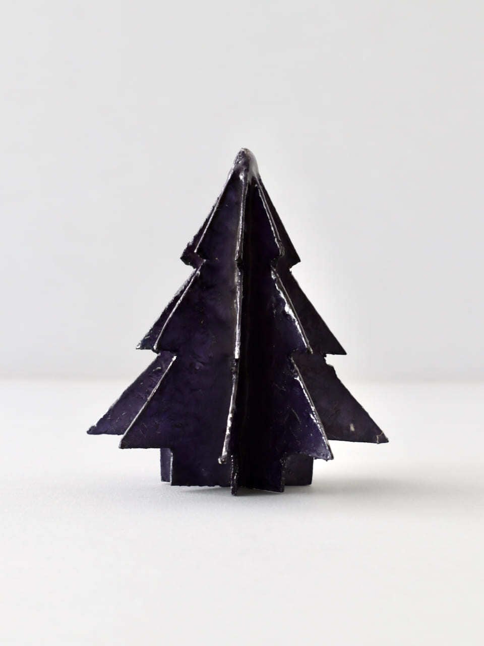クリスマスツリー カピス貝 イブニングブルー 10cm / Christmas Tree