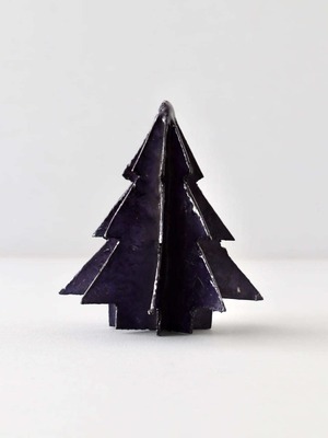クリスマスツリー カピス貝 イブニングブルー 10cm / Christmas Tree Capiz Evening Blue 10cm