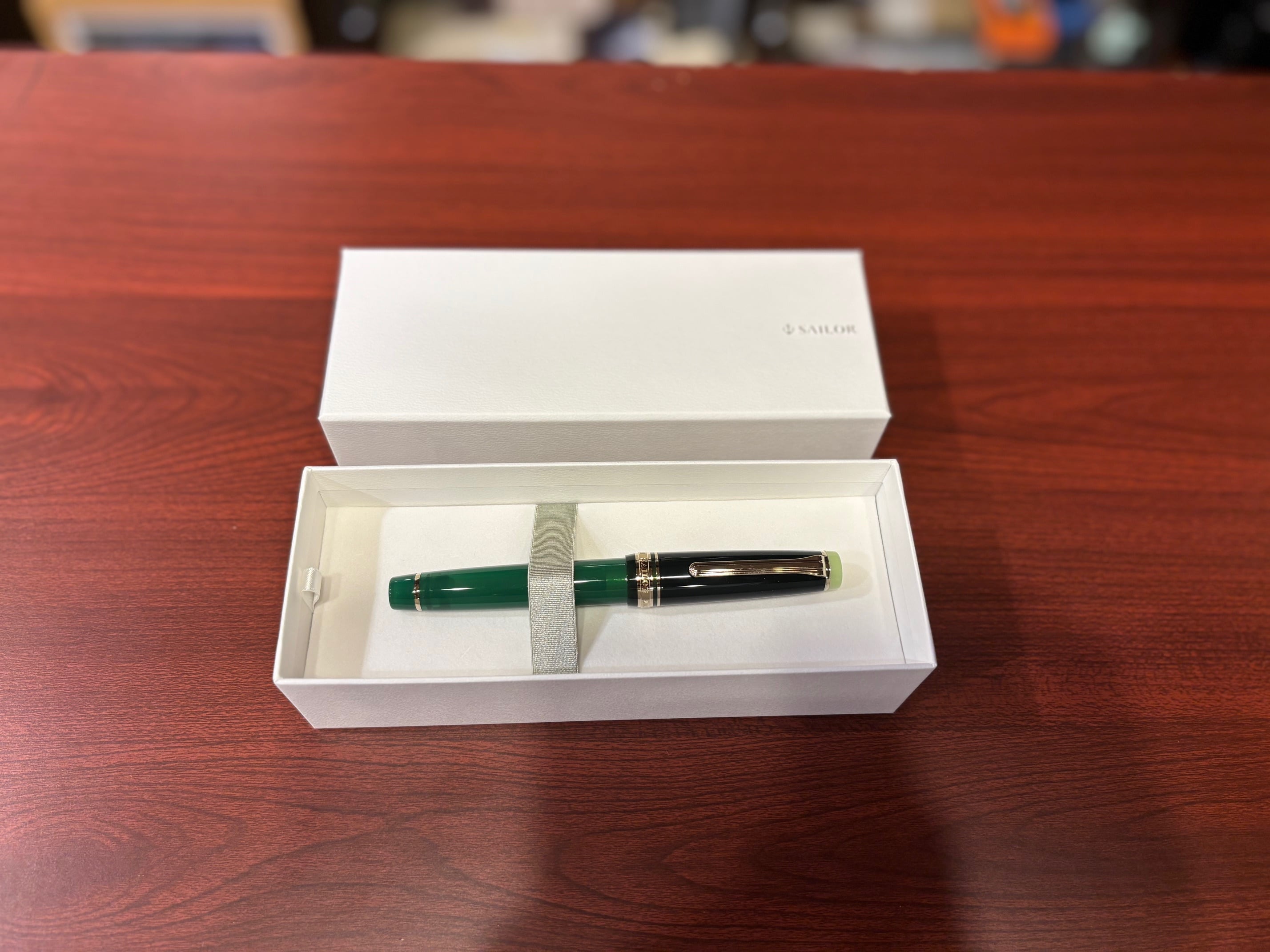 限定】セーラー万年筆 世界のティータイム 万年筆 茶の湯 抹茶 中字