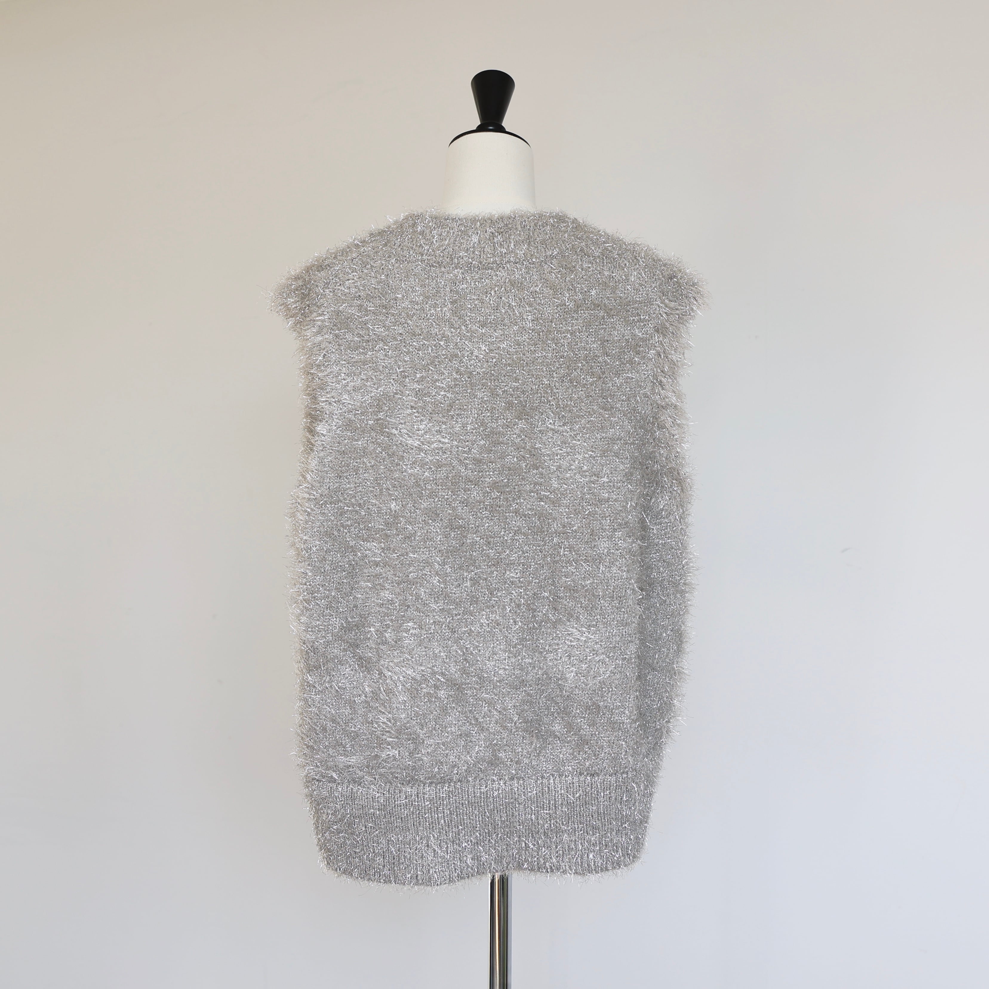 GPG-03 Glitter Knit Vest | gypsohila