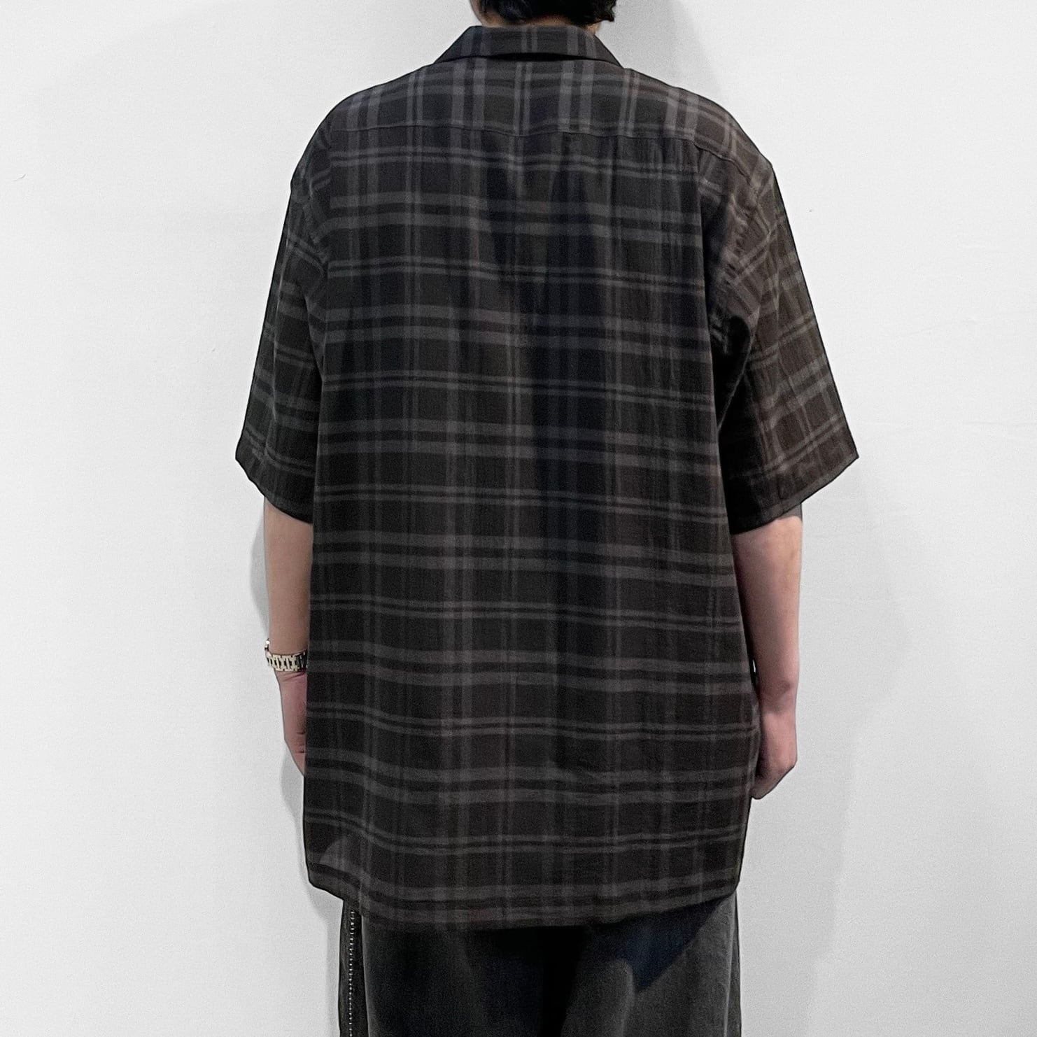 VOAAOV【ヴォアーブ】SHORT SLEEVE SHEER SHIRT | store a