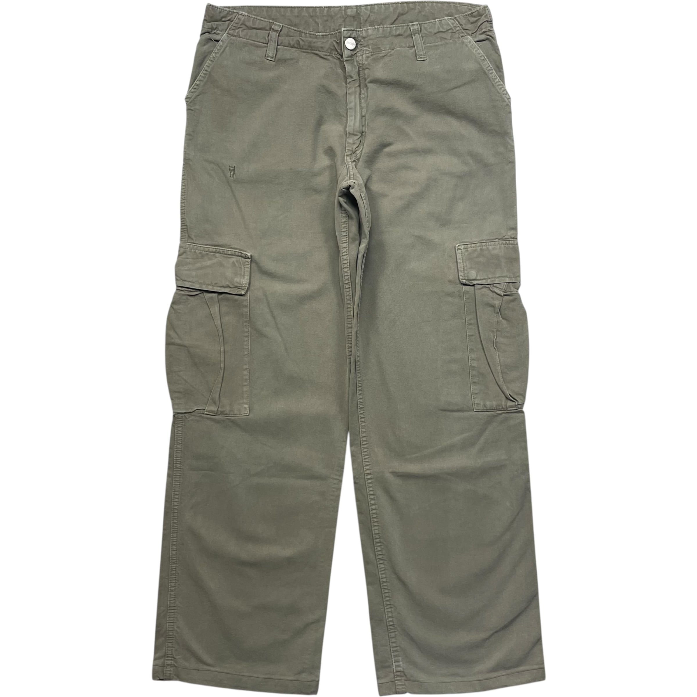 《実寸 W32L30》 Carhartt カーハート カーゴパンツ ワークパンツ カーキ no.9604