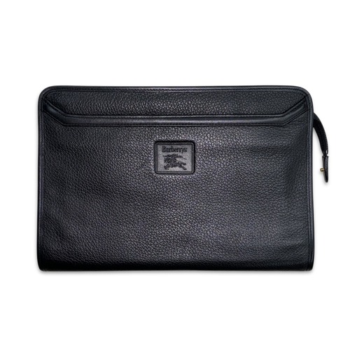 90s burberrys  clutch bag 黒　クラッチバッグ　バーバリー