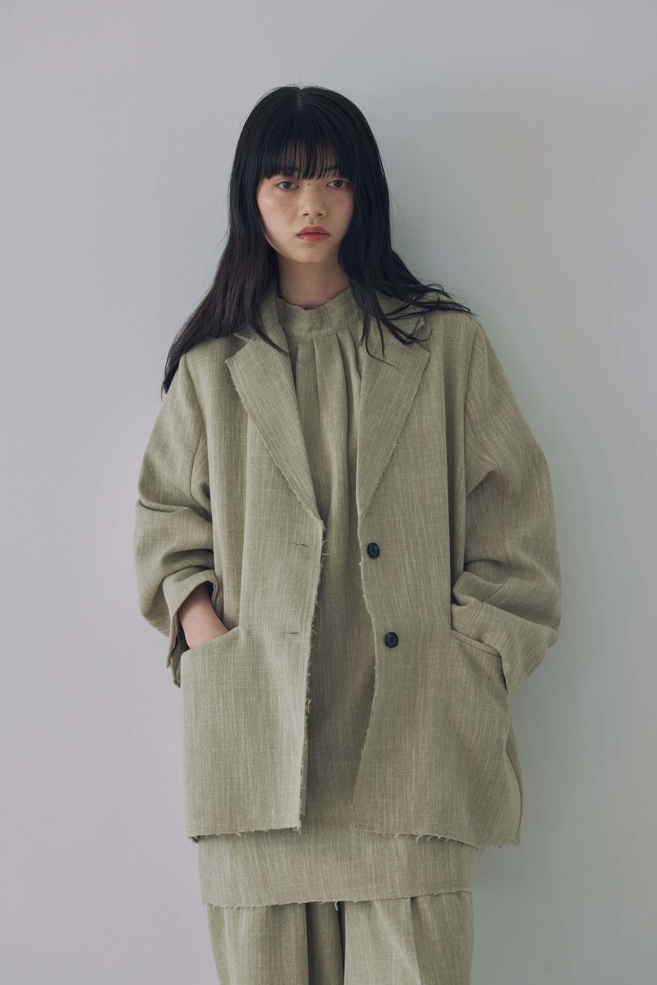 DU260516 Cut Off Tunic 【set up可】