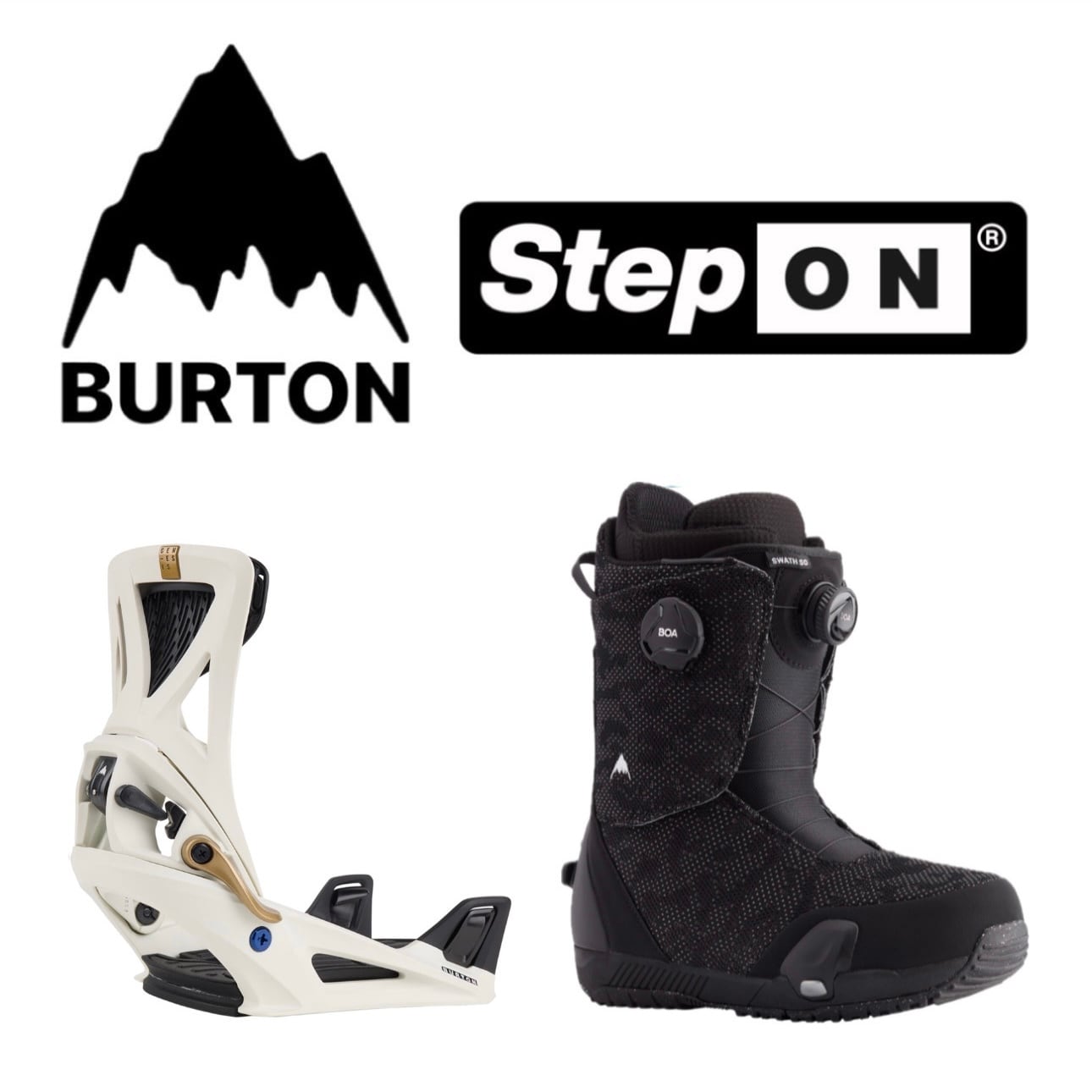 BURTON STEP ON（S）のブーツ（26）とビンディングのセット