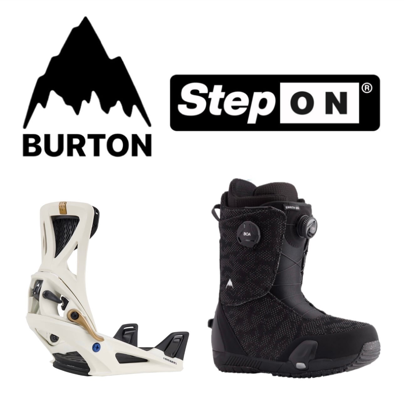 Burton バートン Step On ステップオン Genesis ジェネシス Swath スワス Snowboard スノーボード バインディング  ブーツ ビンディング カービング パウダー グラトリ ラントリ バックカントリー フリーラン オールマウンテン オールラウンド メンズ レディース