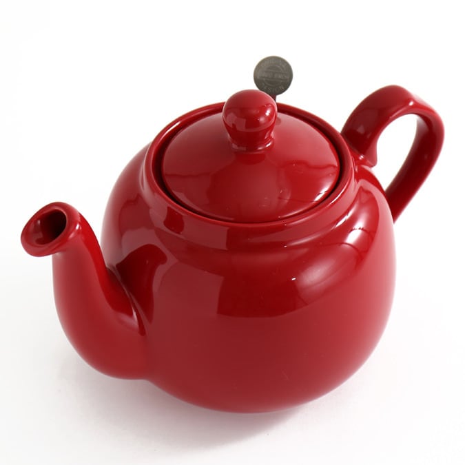 ティーポット 2カップ 600ml レッド | London Pottery ロンドン