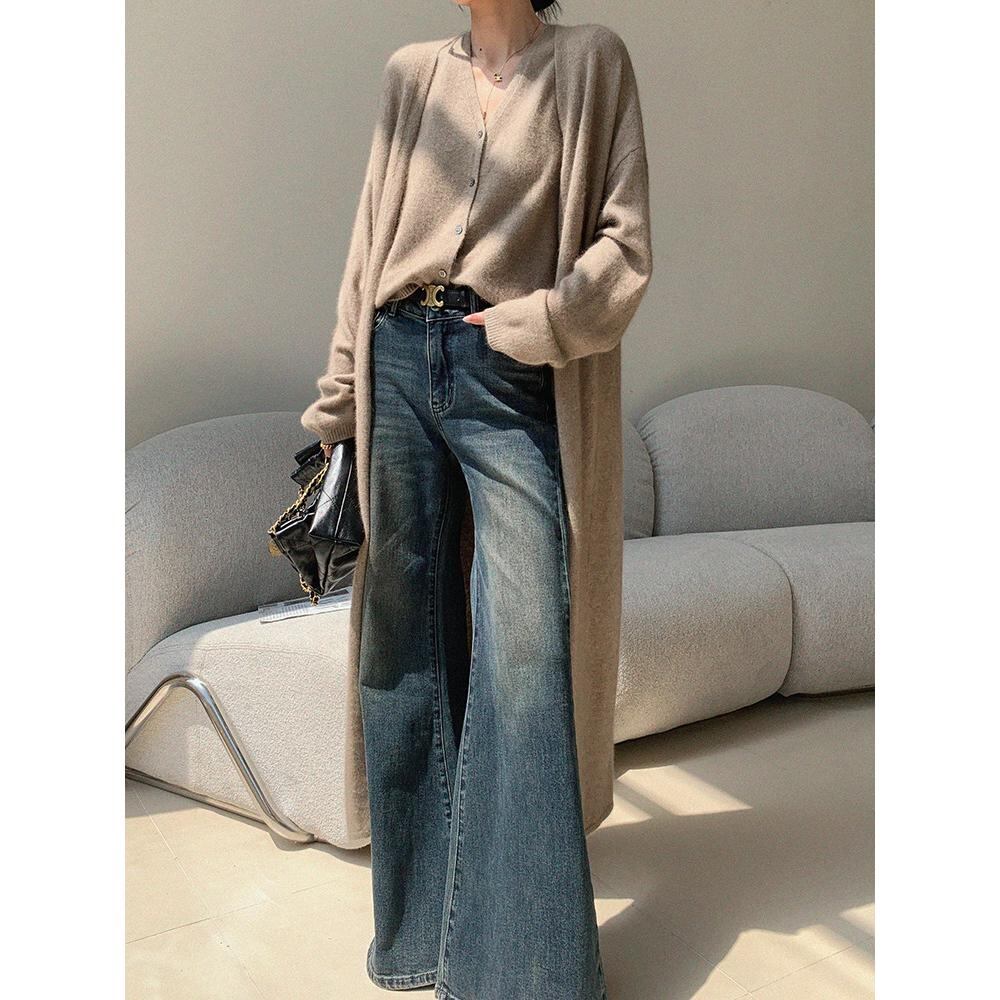 ロング丈 ニットカーディガン 1col H11106