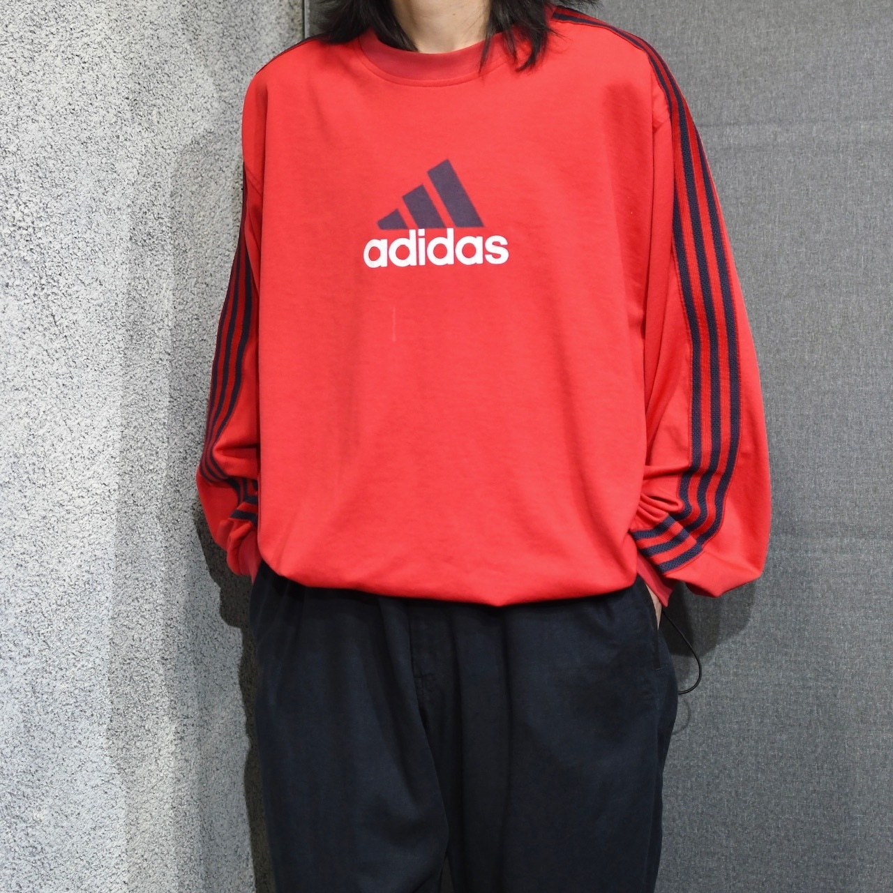 custom draw cord adidas long sleeve tee